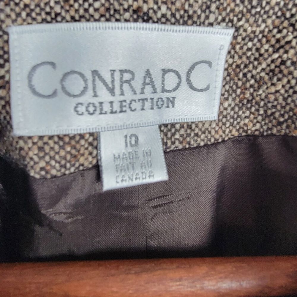 Conrad C Collection Women's Size 10 Brown Blazer Jacket - Picture 3 of 8
